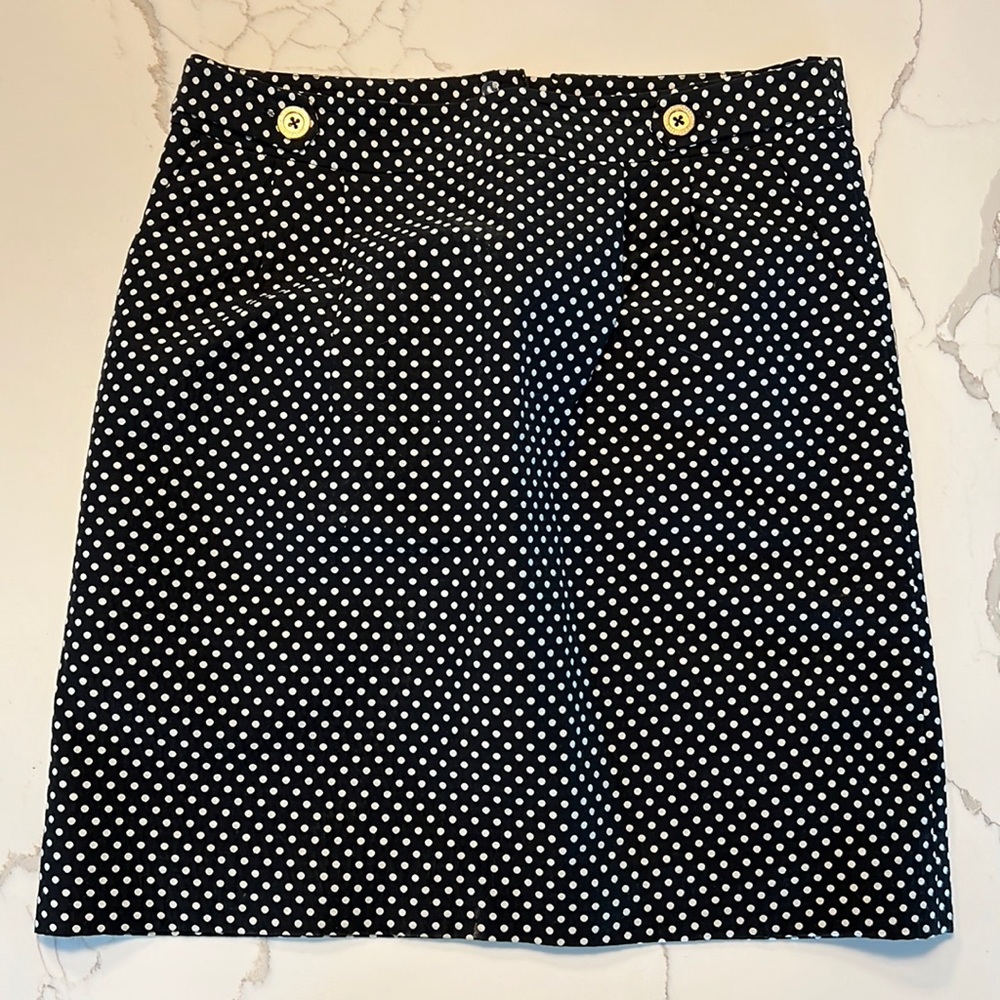 Vintage Lily Pulitzer Classic Black and White Pencil Skirt, Size 10